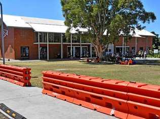 SOCIAL MEDIA IMAGE DISCUSS USE WITH YOUR EDITOR - Lismore City Council was forced to install crash barriers after two cars jumped the kerb and drove across The Quad.