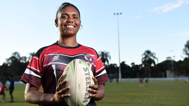 Sunshine Coast rugby league talent Nancy Sullivan has been signed by the South Sydney Rabbitohs for 2024. Picture: Patrick Woods.