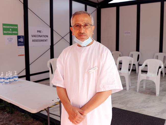 Dr Jamal Rifi has about 500 doses of COVID-19 vaccine … but no one to vaccinate. Picture: Tim Hunter