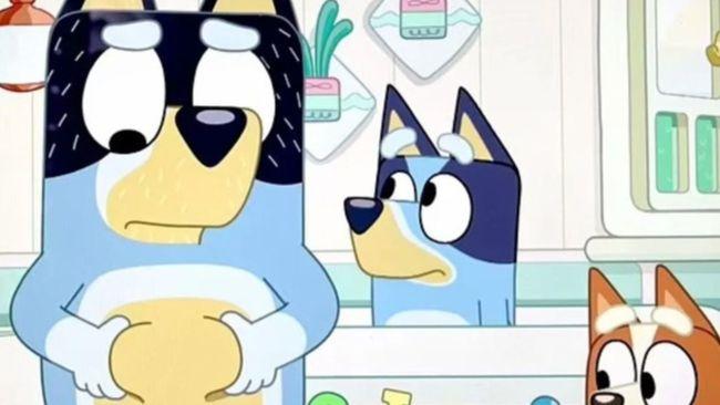 Bluey fans said the scene was fat-shaming Bandit. Image: ABC