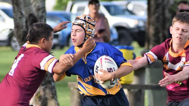 Jack Butcher, Gilroy. Photographs from the Will Murdoch Perpetual Shield. The annual U14 rugby league competition, in its second year, involved Gilroy Santa Maria College, Ingham State High School and St Teresa's Catholic College Abergowrie. Picture: Cameron Bates