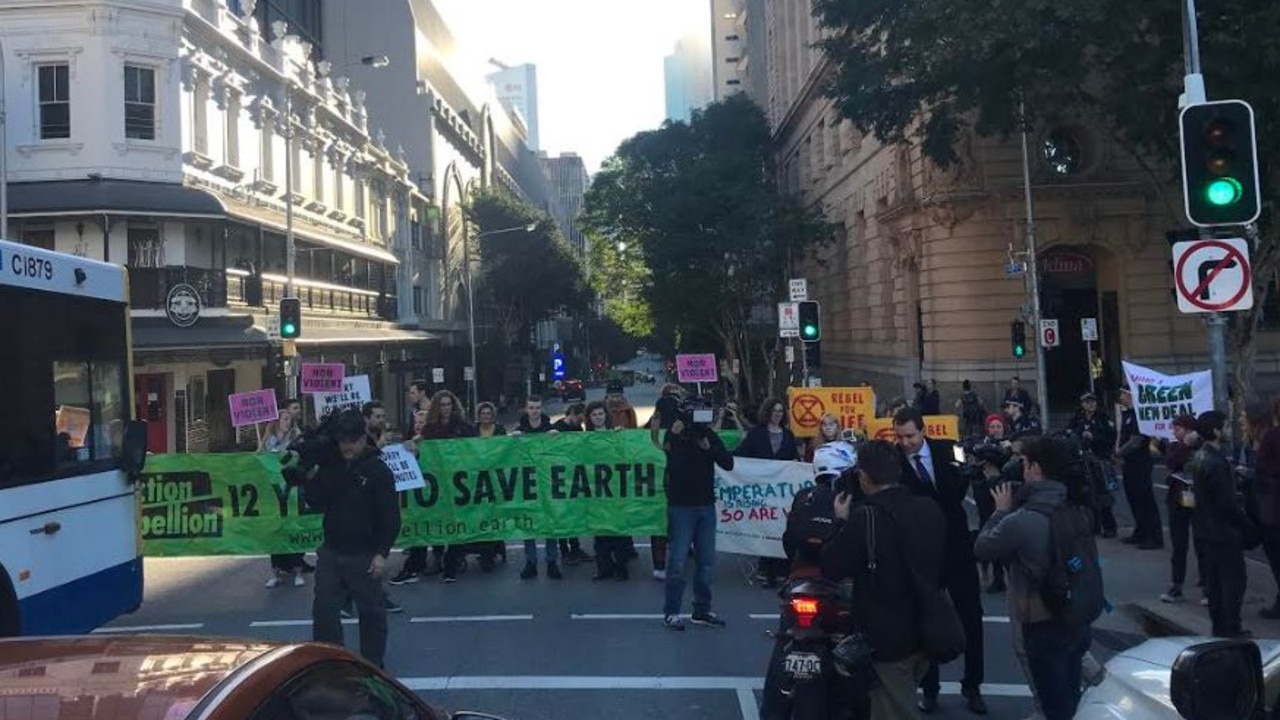 Protesters Block Brisbane CBD Intersections To Protest Climate Change ...