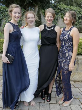 School formals. Calvin Christian school grade 12, Villa Howden, Howden. Sophie Pilcher, Rebekah Morrison, Kaitlyn Tilley and Lisa Walker.