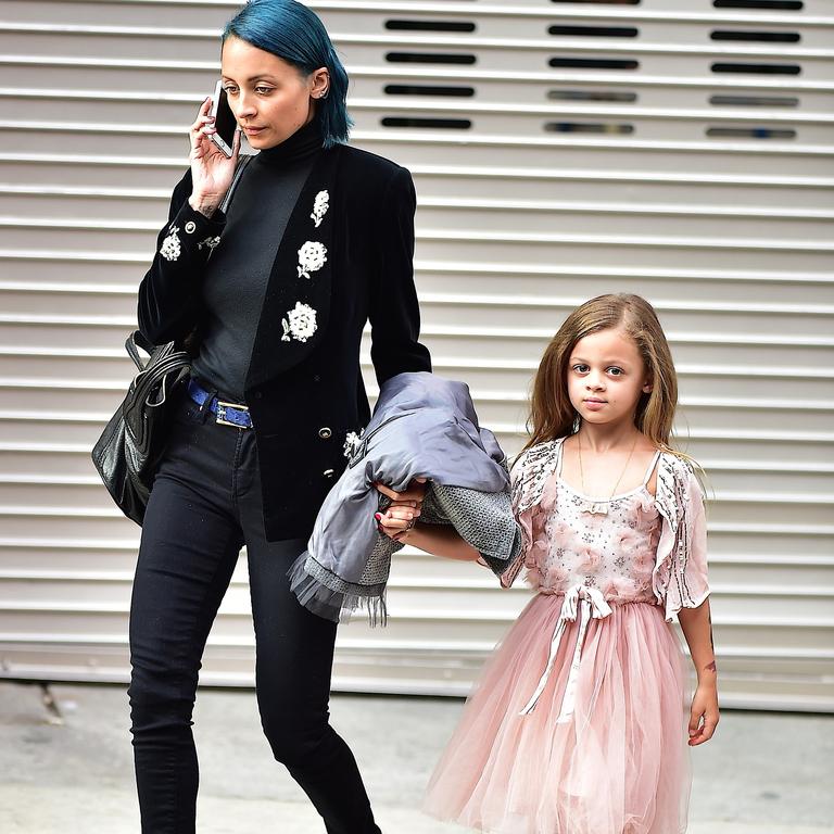 Nicole Richie and her daughter Harlow. Picture: Splash