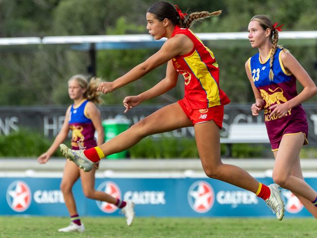 Gold Coast Suns under-16 women's development player Asia Single. Picture: Ben Grimes.