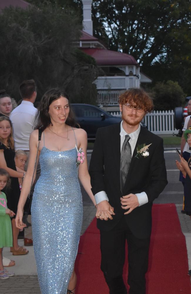 Jayden Barratt and Kiara Gibbons at the 2024 Warwick State High School formal. November 15, 2024.