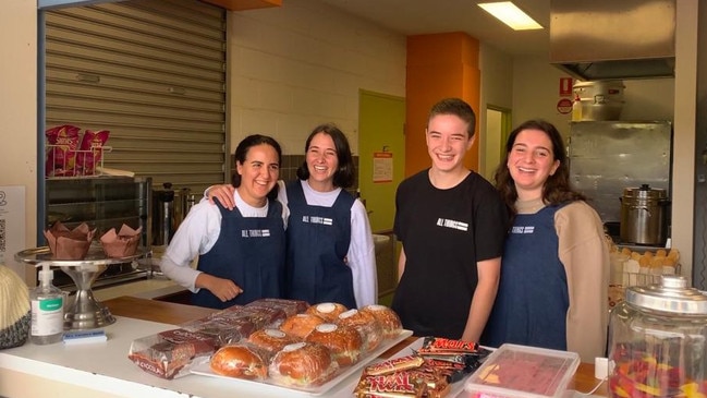 All Things Equal cafe serving snacks and smiles at AJAX junior footy club canteen, image: All Things Equal