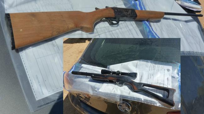 The shotgun and rifle. Picture: SA Police.