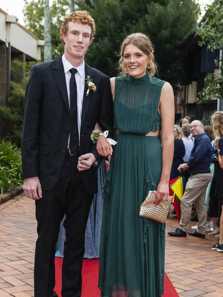 Georgina Walker and Pat Savill at Fairholme College formal, Wednesday, March 29, 2023. Picture: Kevin Farmer