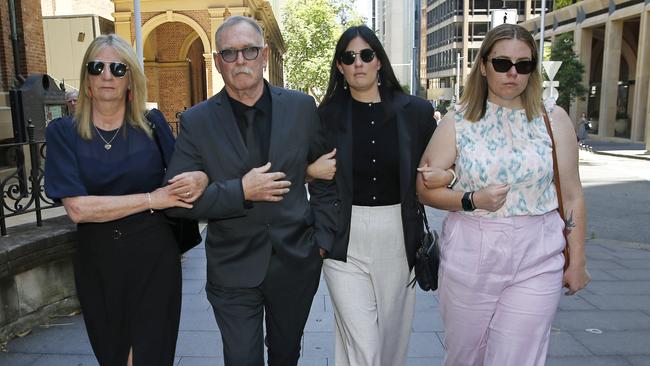 Jill, Jeff, Jess and Madison Tougher, who married Steven just weeks before his death. Picture: NewsWire / John Appleyard