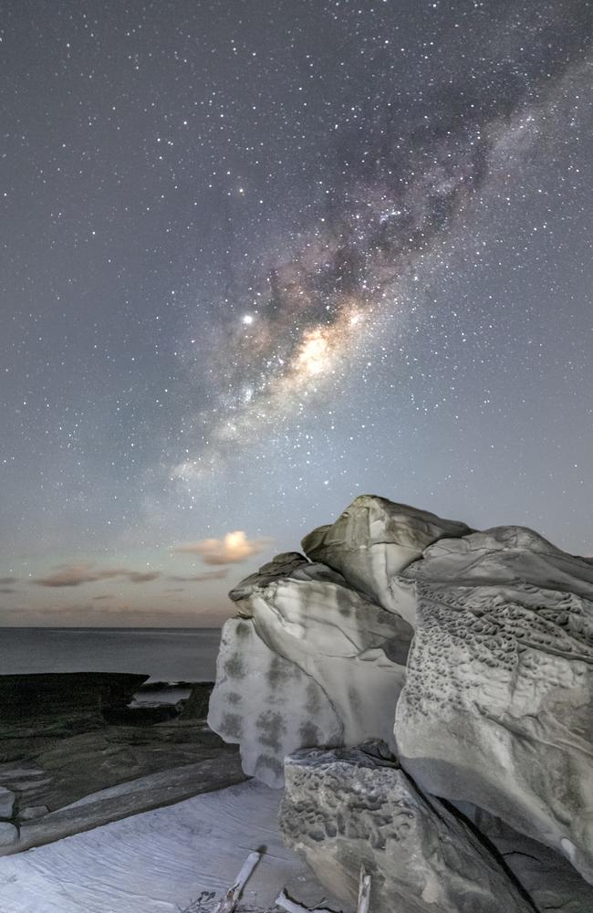 The Urban Night Sky Place at Palm Beach, showing the Milky Way. Picture Greg Barber