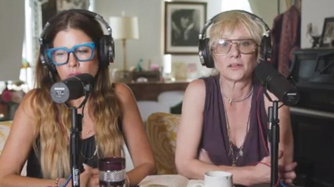 Anne Heche (right) on a recent episode of her podcast.