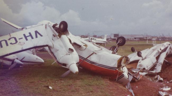 Destroyed planes also captured by Greg Novak.