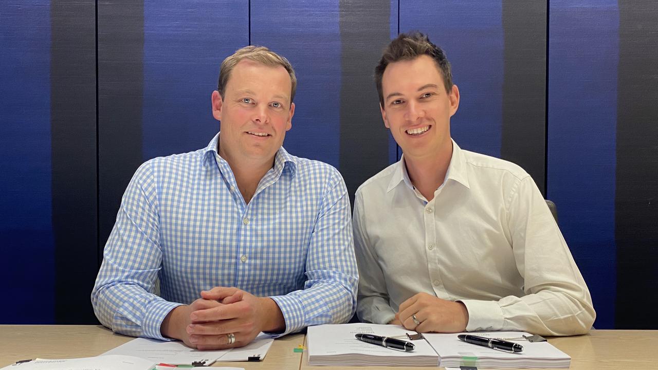 Teman managing director Jamie Sterland and Teman director Braden Johnson