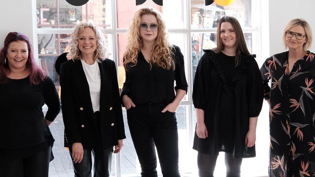 The Oranje team, with founder Melinda Parent pictured in centre. Picture: Supplied