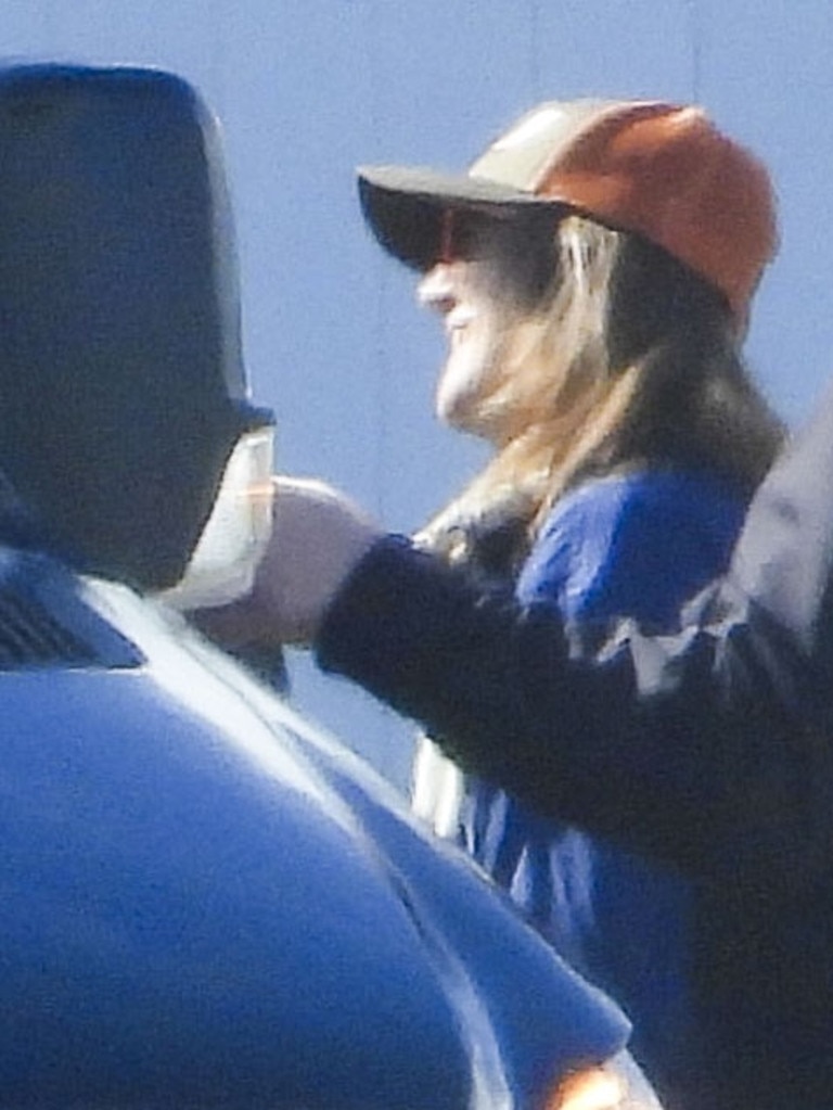 Drew Barrymore arrived on a private jet just hours ahead of her exclusive show in Sydney. Picture: Media Mode.