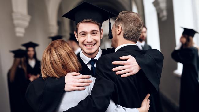 Congratulations, son. You’re now qualified to work at Woolies. Picture: iStock