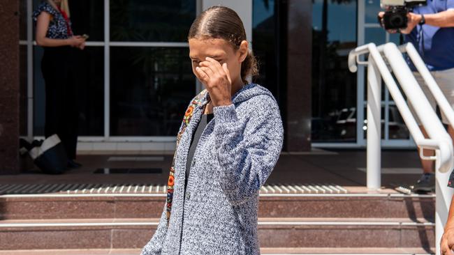 Cianne Woolley said she and Peter Gardiner ‘stayed in the car for about five minutes’ after the stabbing, ‘just talking’ but she couldn’t remember about what. Picture: Pema Tamang Pakhrin