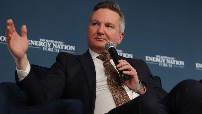 Energy Minister Chris Bowen at the Energy Nation forum. Picture: John Feder