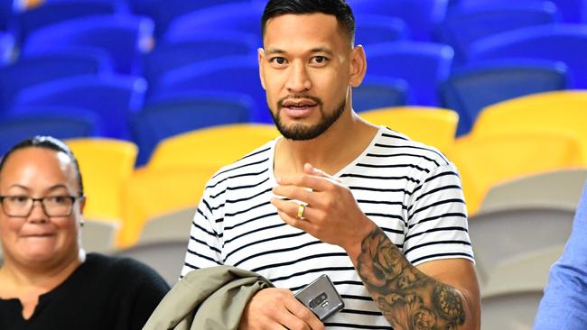 Israel Folau claims his sacking was an unreasonable restraint of trade. Picture: AAP.