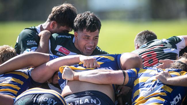 Rolling maul in the Warringah v Sydney Uni game.