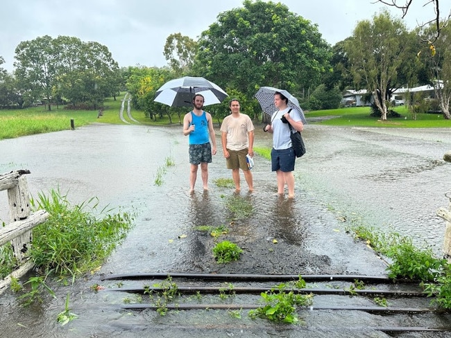 Blake Ferris, Josh Hof and James Martell at Greenmount. Picture: Heidi Petith