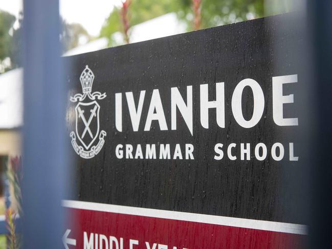 Ivanhoe Grammar was another school that left the peak lobby group. Picture: Eugene Hyland