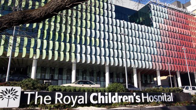 About 80 per cent of phone calls to the RCH emergency department on weekends are parents asking how long the wait times are. Picture: Fiona Hamilton