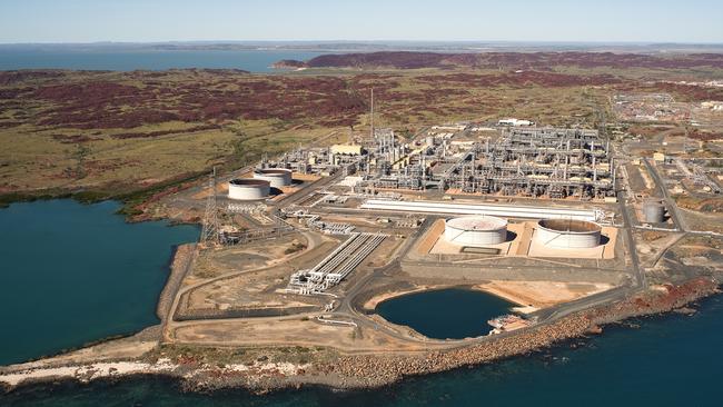 The Karratha Gas Plant at the North West Shelf Project. Picture: Woodside Petroleum