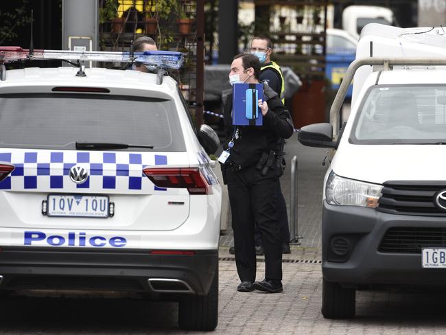 A Taser was used to subdue the offender. Picture: Andrew Henshaw