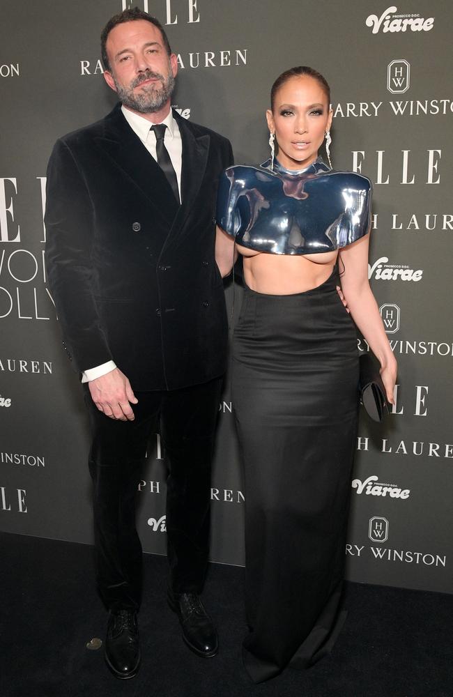 The actress and singer’s dress showed a whole lot of underboob. Picture: Charley Gallay/Getty Images for Elle