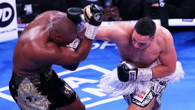 Parker (right) dominated from the outset. (Photo by Alex Livesey/Getty Images)