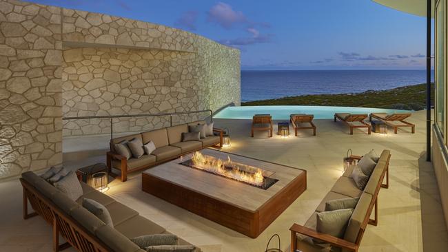 The terrace and pool, Southern Ocean Lodge, Kangaroo Island. Picture: George Apostolidis