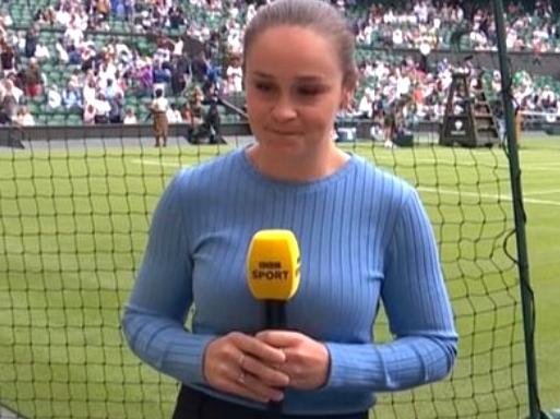 Ash Barty is commentating Wimbledon for the BBC.