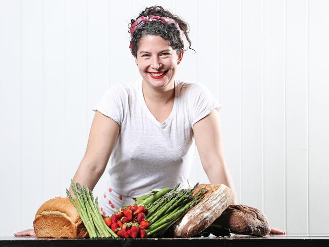 Franklin chef Analiese Gregory is taking some time off work this Christmas to cook at her old farmhouse in the Huon Valley. Picture: ZAK SIMMONDS