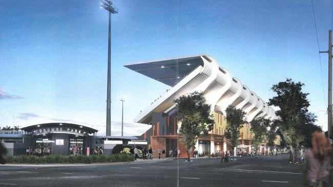 A concept image of the upgraded Browne Park.