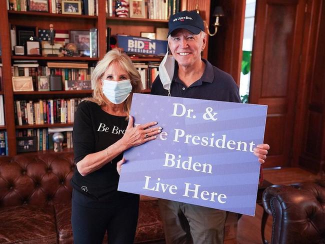 ‘Dr and President Biden live here.’ Picture: Instagram