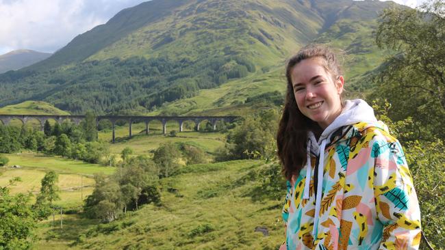 When Chelsea Ireland was 11 years old, she made a poster with some of her bucket list dreams on it. Picture: Supplied By Family