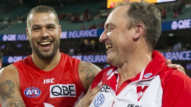 Longmire has overseen the best years of Lance Franklin’s career. Picture: AAP