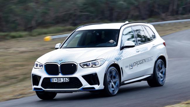 The BMW iX5 Hydrogen pilot vehicle accelerates like an EV. Picture: Supplied.