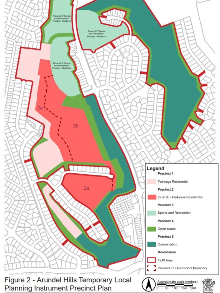 Plans put forward by Housing Minister and Gaven MP Meaghan Scanlon for the Arundel Hills Country Club development.