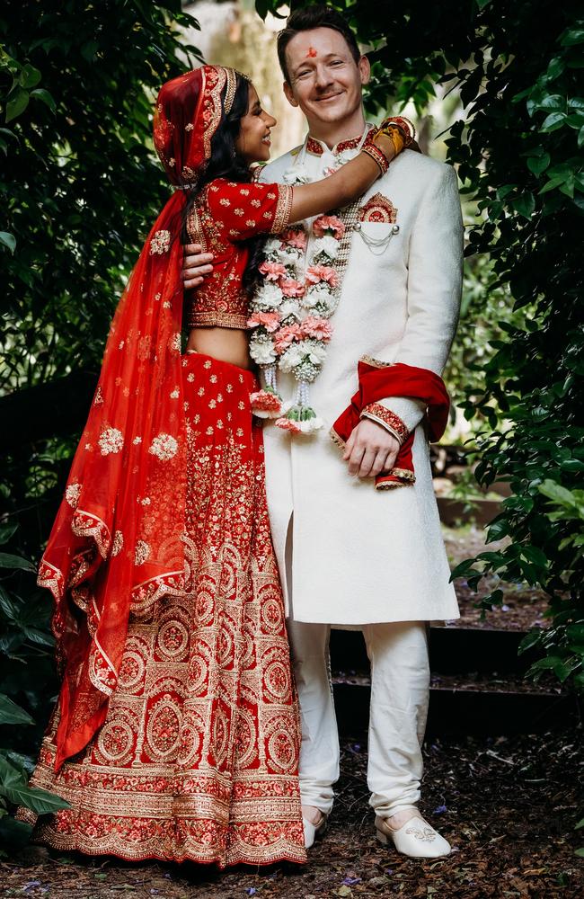 The wedding of Priyena Singh and Matthew Winterbottom. Picture: Daniel Vistar