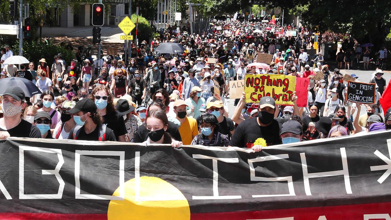 Crowds Build Ahead Of Mass Invasion Day Protest In Brisbane | The ...