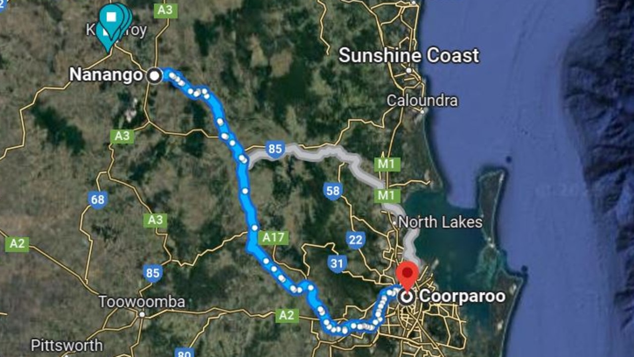 Mr Hughes is planning to walk from Nanango to Coorparoo in November 2023.