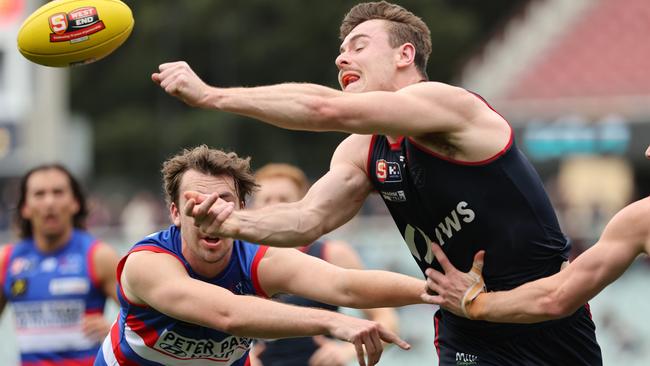 Norwood’s Harry Boyd in action against Central District during last Sunday’s second semi-final at Adelaide Oval. Picture: David Mariuz/SANFL