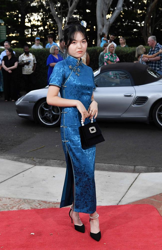 Jessica Young at Centenary Heights State High School formal. Picture; Patrick Woods.