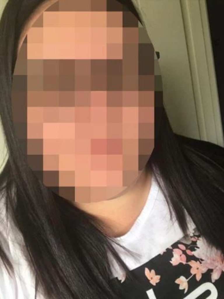 Chantel has asked to have her face blurred to protect her identity. Picture: Supplied