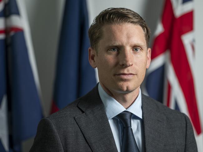 Assistant Defence Minister Andrew Hastie at Parliament House in Canberra. Picture: NCA NewsWire / Martin Ollman