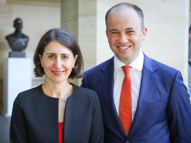 Premier Gladys Berejiklian and Hornsby MP Matt Kean, 35.