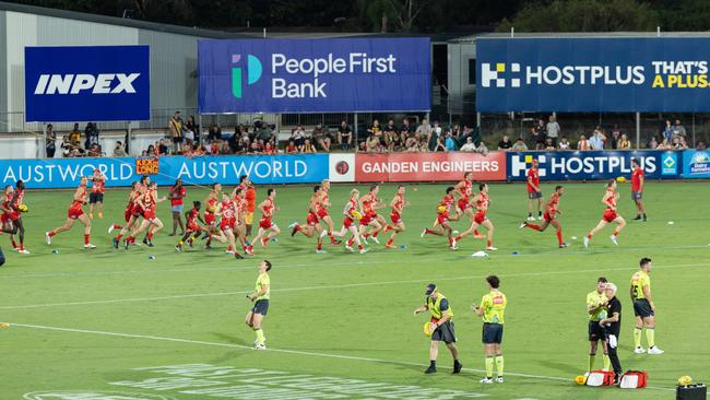 Gold Coast Suns v Hawthorn AFL match at TIO Stadium. Picture: Pema Tamang Pakhrin